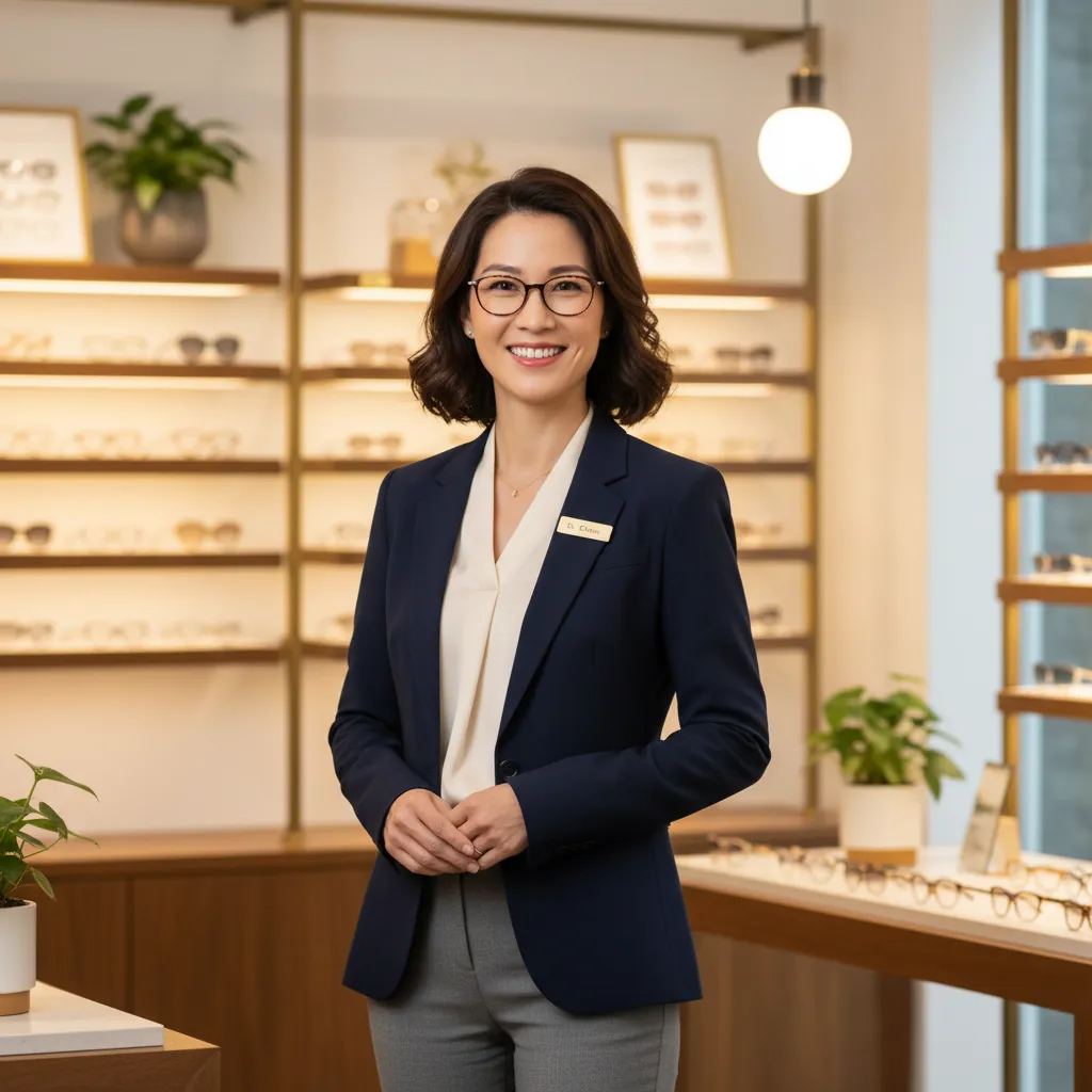 Sarah, eigenaar van Saar Optiek